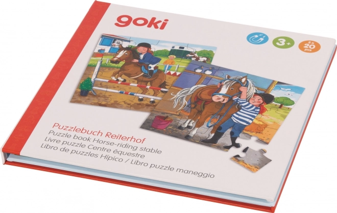 Magnetic Puzzle Book Riding Stable