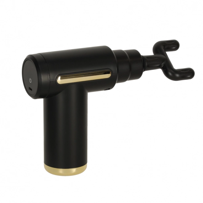 Black Massage Gun with LED and 4 Attachments