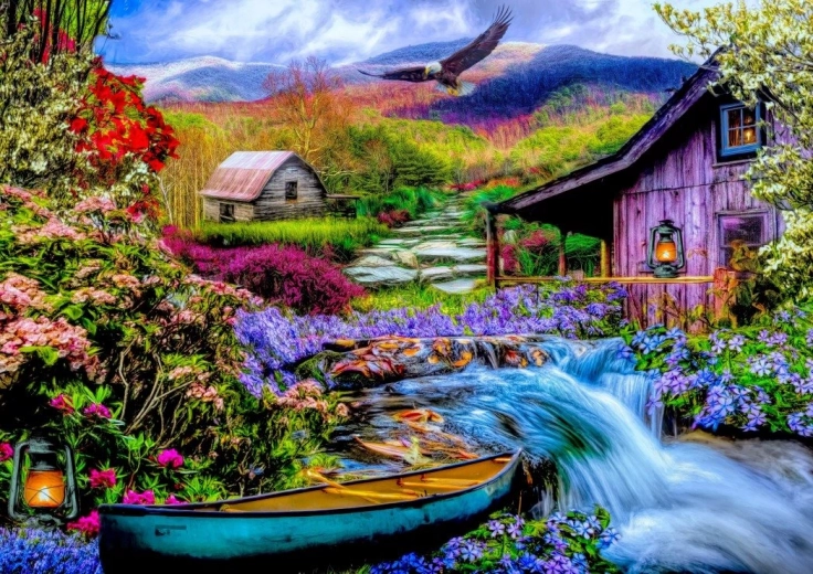 Puzzle Mountain Idyll 1500 Pieces