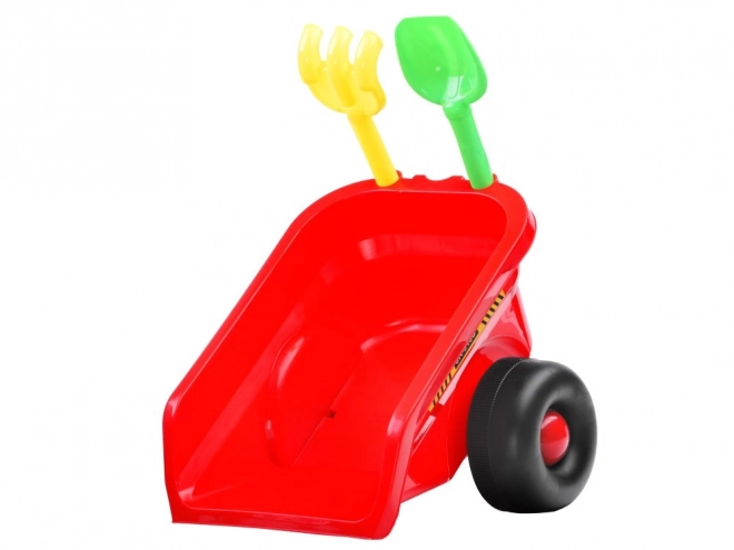 Ride-On Tractor with Trailer – red