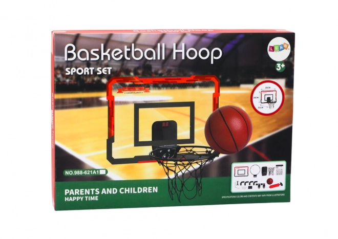 Children's Basketball Hoop Set with Backboard and Ball