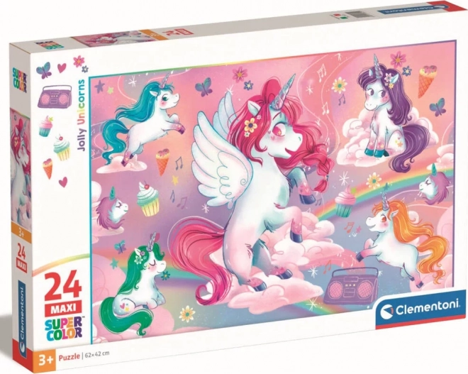 Cheerful Unicorns Maxi Puzzle