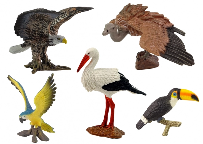 World Birds Figurine Set 5 Pieces