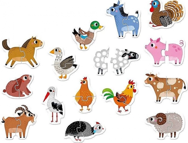 Farm Animal Matching Puzzles