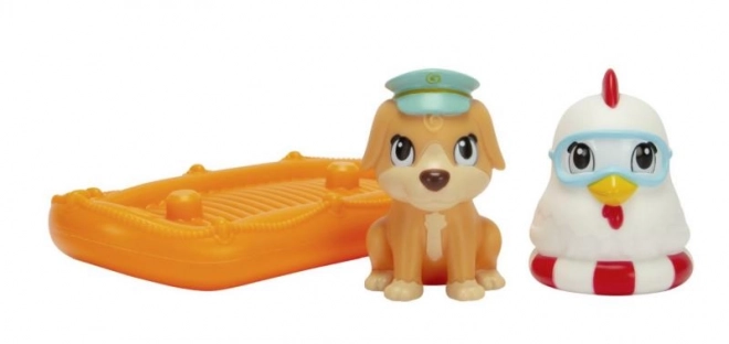 Animal Bath Toys with Boat