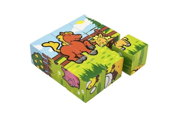 My First Animal Wooden Blocks Set