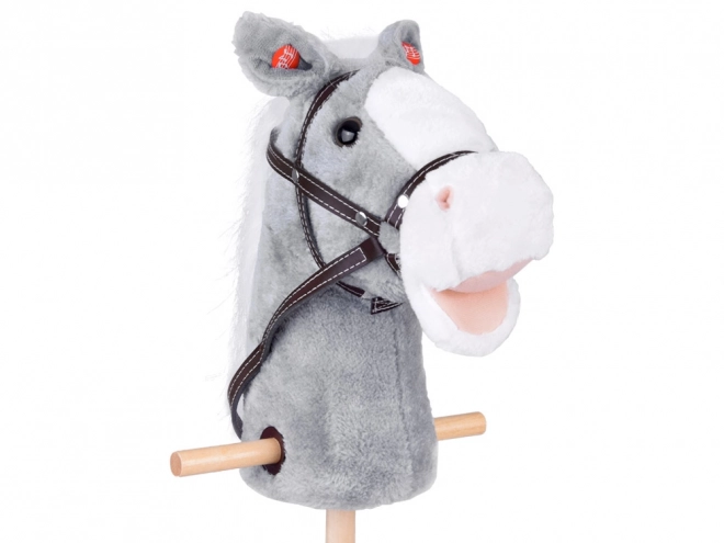 Interactive Hobby Horse with Gallop Sound and Movable Jaw