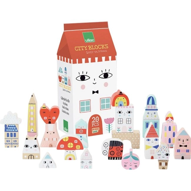 Wooden City Building Blocks