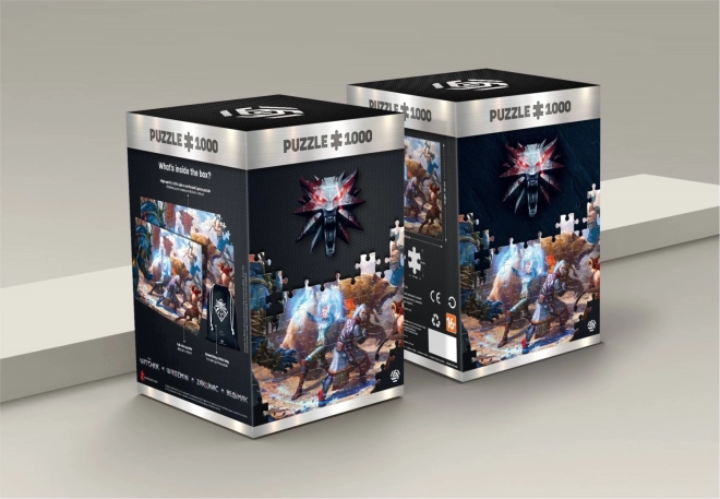 Puzzle Geralt e Triss in battaglia 1000 pezzi