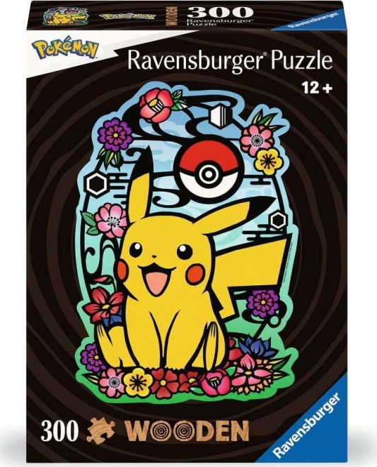 Wooden Contour Puzzle Pikachu