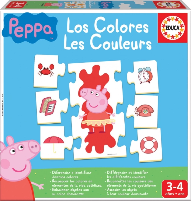 Peppa Pig Educational Color Puzzle for Kids