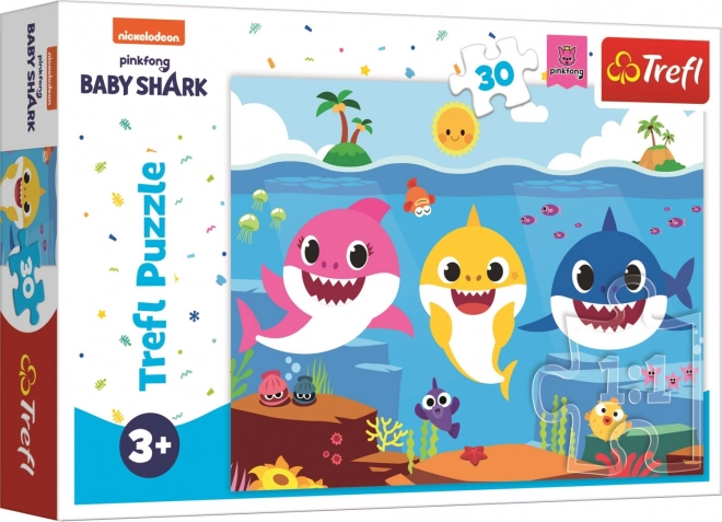 Puzzle Baby Shark: Underwater Shark World 30 Pieces