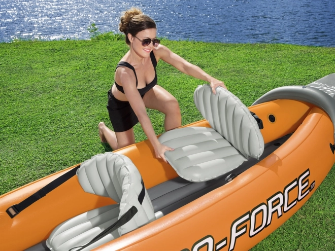 Inflatable Two-Person Kayak Lite-Rapid X2 With Paddles