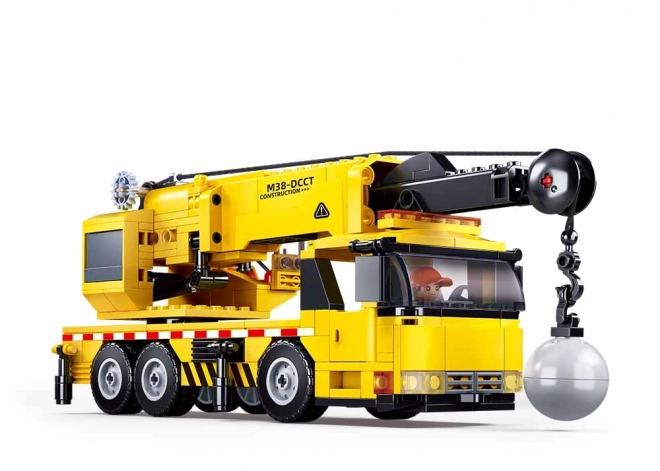 Sluban Town Crane with Demolition Ball