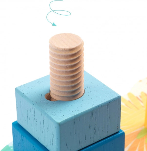 DJECO Children's Colorful Stacking Tower