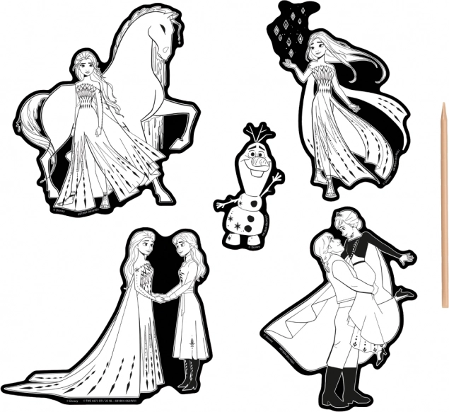 Scratch Stickers Frozen Kingdom