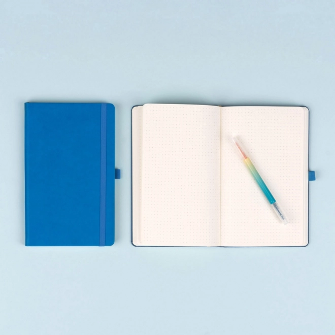 Blue Dotted Notique Notebook 13 x 21 cm