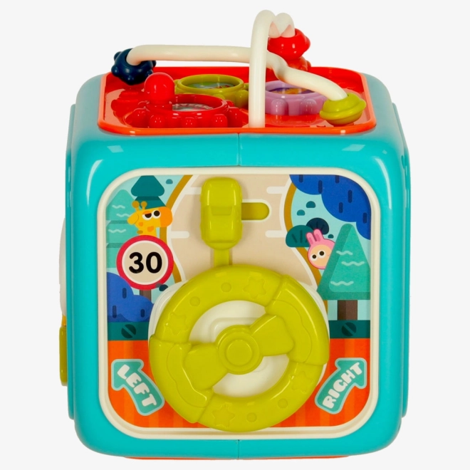 Interactive Educational Sorting Cube Blue