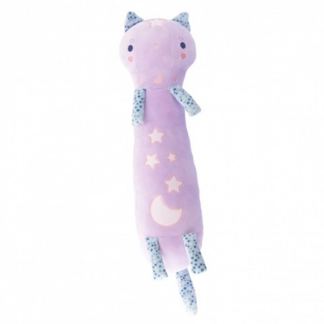 Momomi Glow-in-the-Dark Purple Cat Plush 60 cm