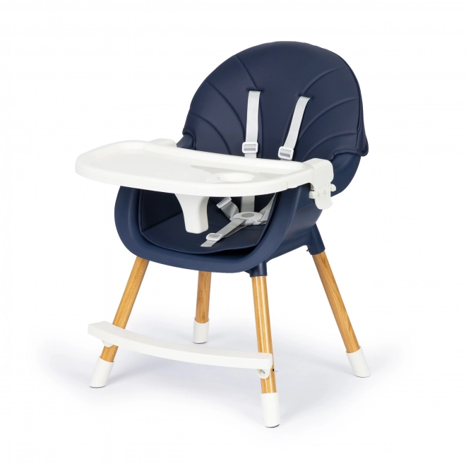 2-in-1 Feeding Chair Dark Blue