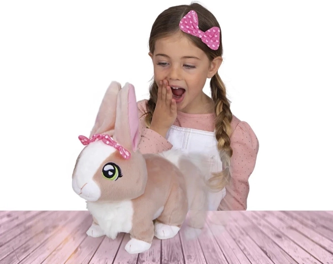 Skače in premika ušeska na dotik