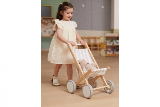 Wooden Doll Stroller