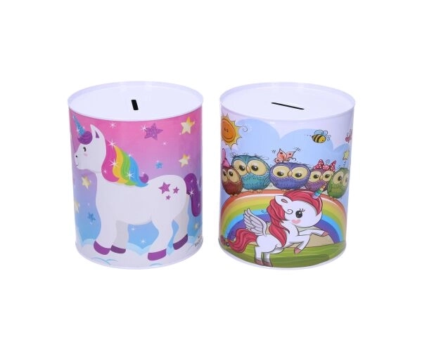 Unicorn Tin Money Box