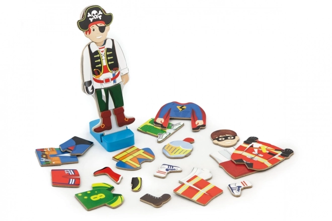 Wooden Magnetic Dress-Up Boy