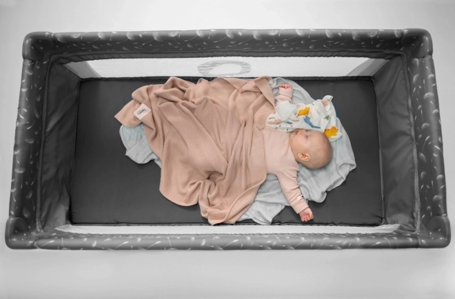 Travel Cot Lionelo Stefi Plus Gray Multicolor
