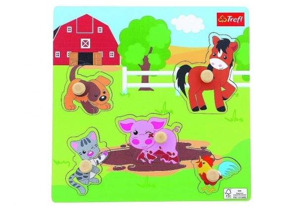 Wooden Puzzle Farm Animals