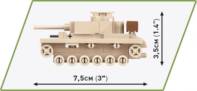 Brick Model Panzer III Tank