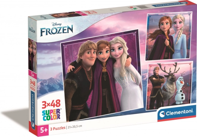 Frozen Puzzle Set 3x48 Pieces