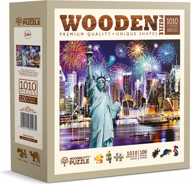 Wooden City Puzzle Night New York