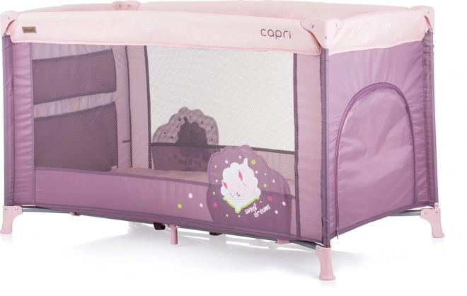 Travel Crib Capri by Chipolino in Rose Water – Lilac