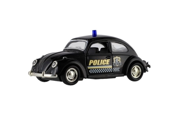 Retro Police Car Toy with Light 11cm