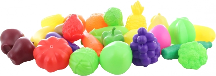 Színes és tartós gyümölcsök és zöldségek