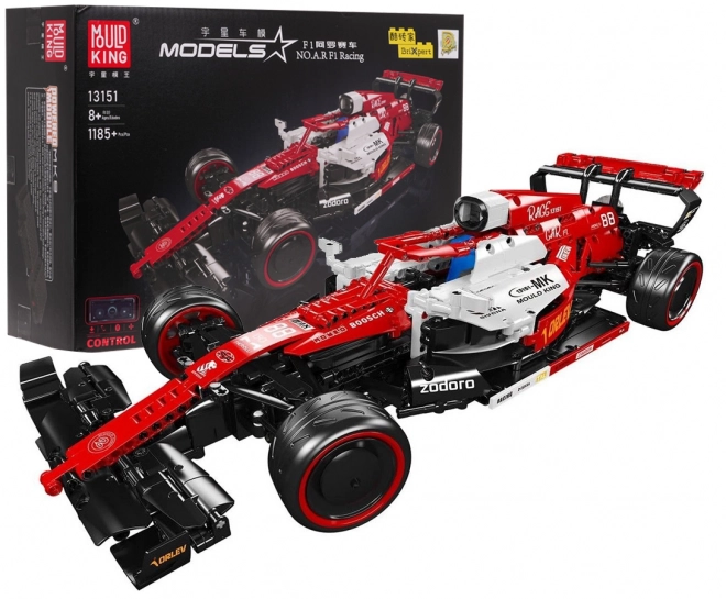 Red Racing Car Building Blocks Set