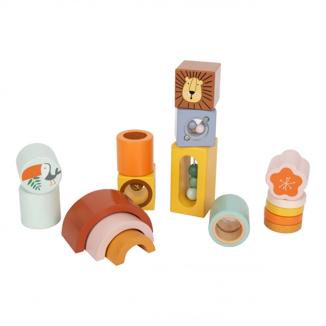 Small Foot Sensory Blocks Safari