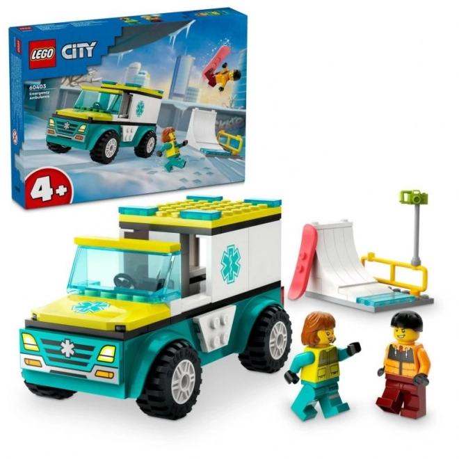 LEGO City Ambulance and Snowboarder Set