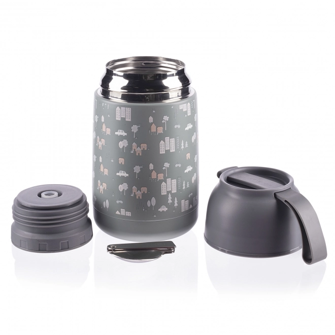 Thermal Food Flask with Silicone Handle 620ml