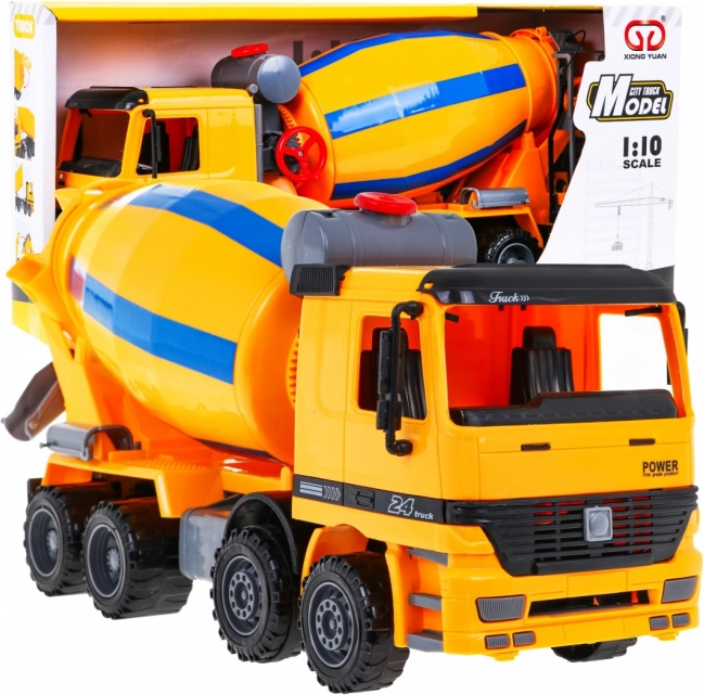 Miješalica za beton za djecu 3+ Realistični model 1:10 + pokretni dijelovi + rotirajuća kanta