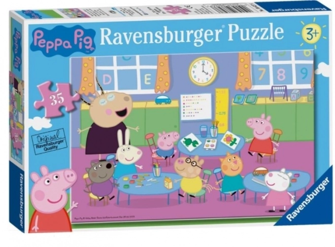 Puzzle Peppa Pig in Class