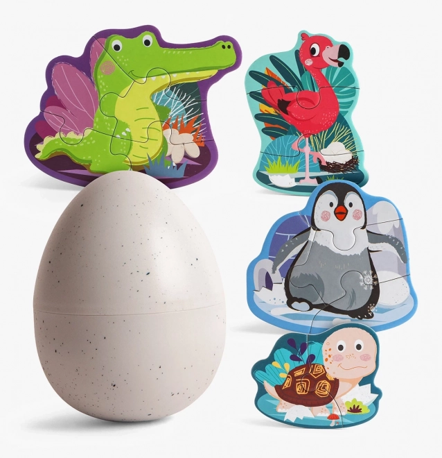 Top Bright Animal Egg Puzzle Set