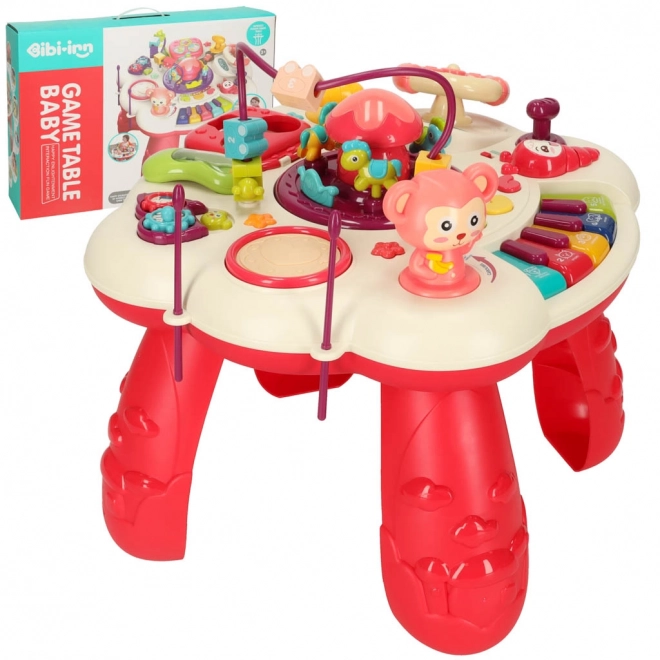 Pink Educational Piano Table Bibi-inn