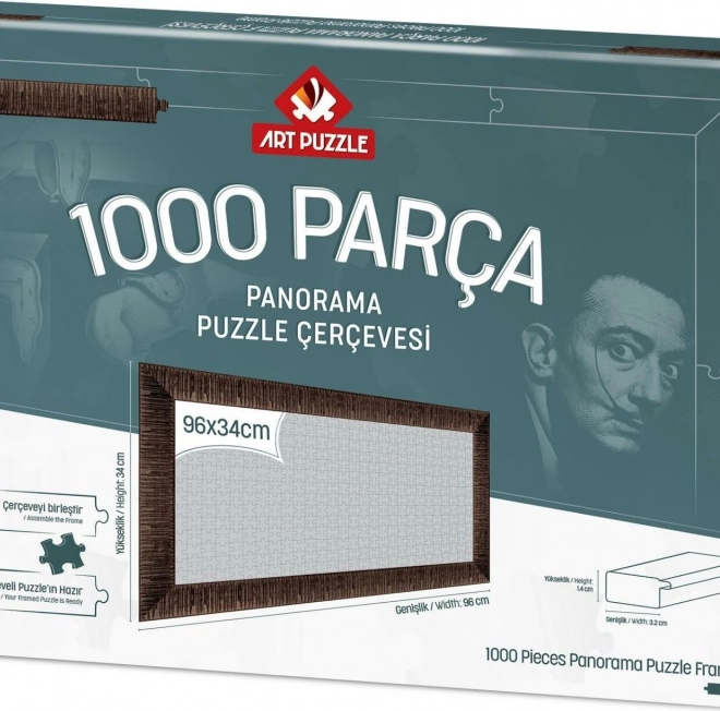 Cornice per puzzle 96x34 cm marrone