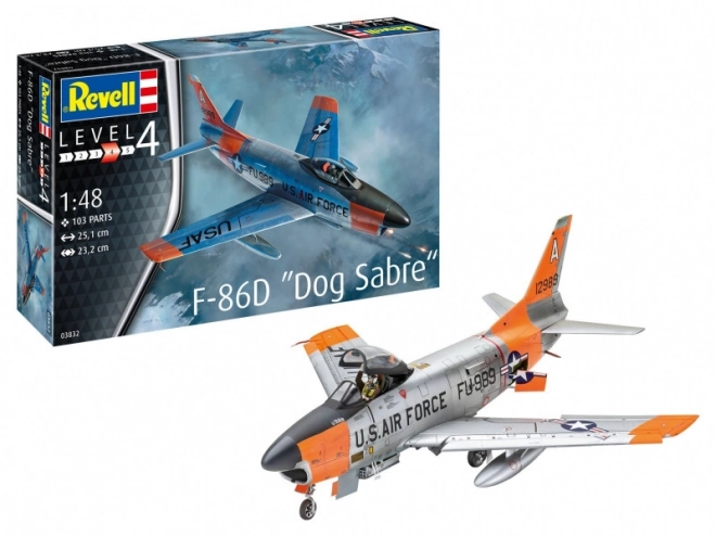 Plastic Model Airplane F-86D Dog Sabre 1/48