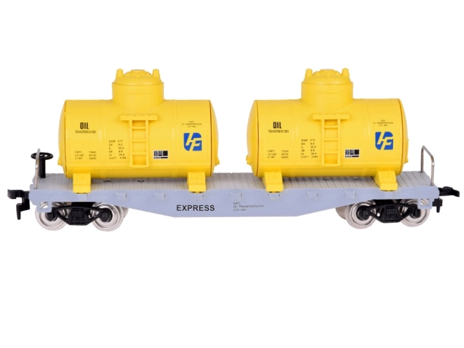 Electric Train Set with Control Unit - Freight Train with Tank Cars