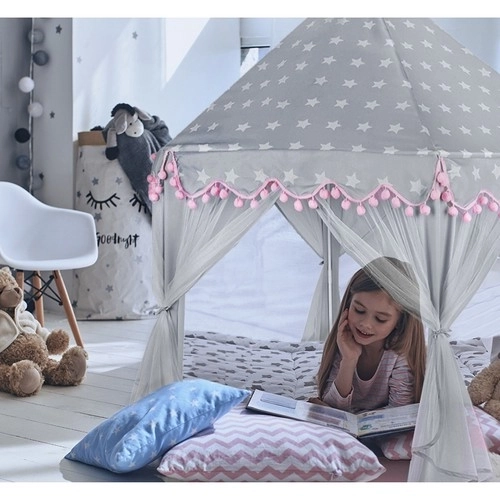 Children's Tent Pink and Grey