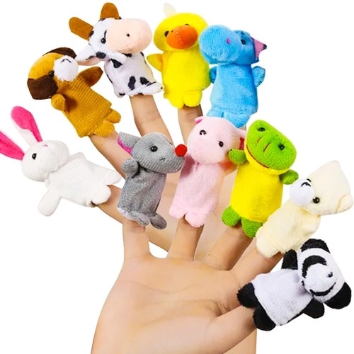 Set of 10 Animal Finger Puppets