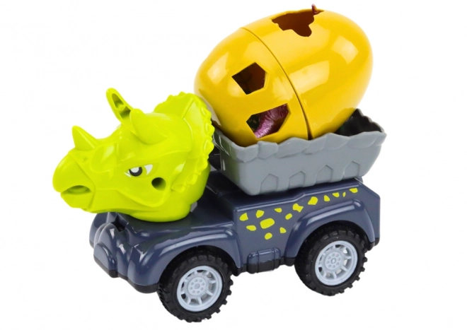 Dinosaur Car with Trailer and Egg Playset